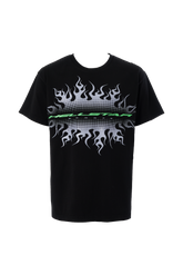 Gradient Flame Sports Logo T-Shirt
