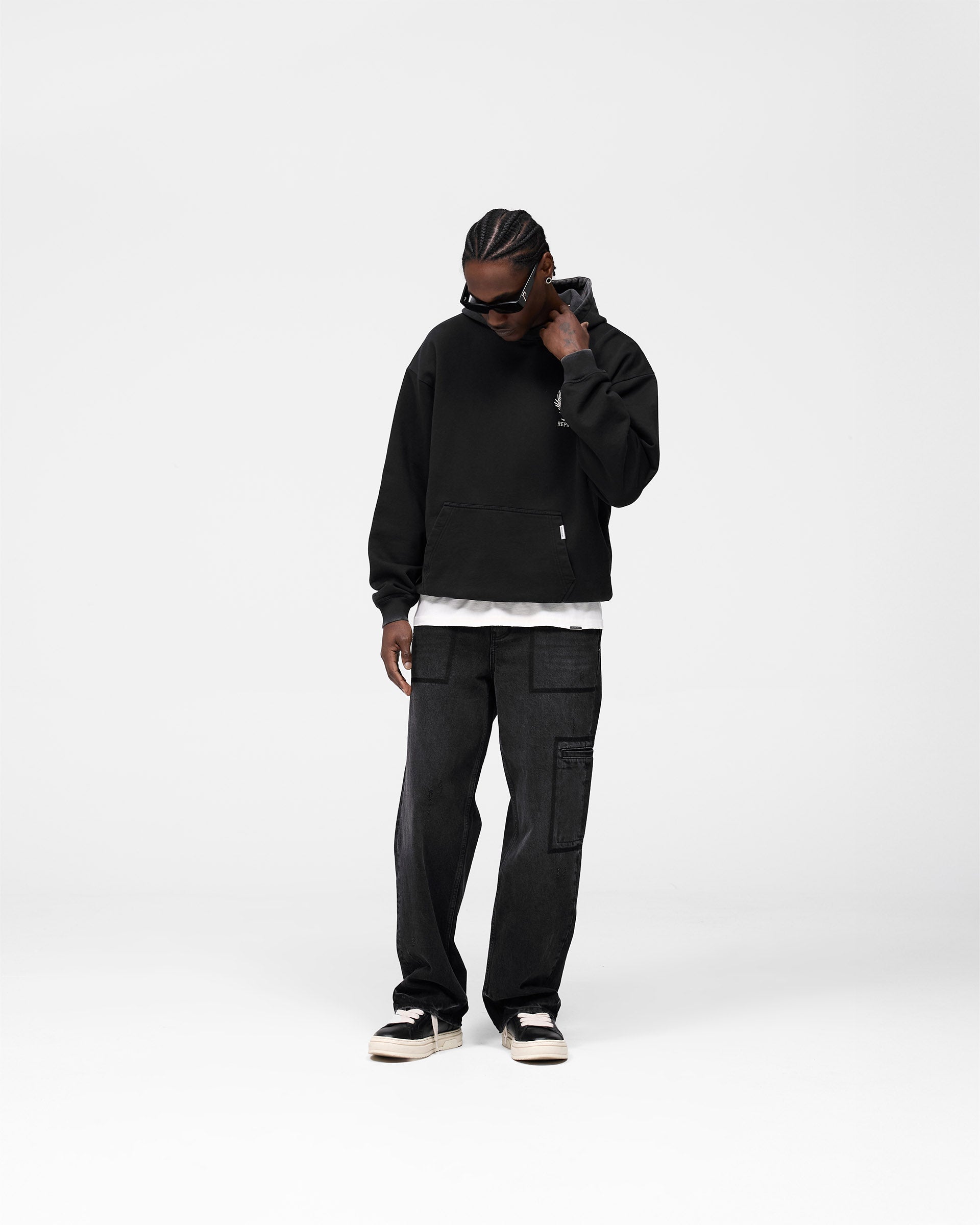 Crest Hoodie - Vintage Black