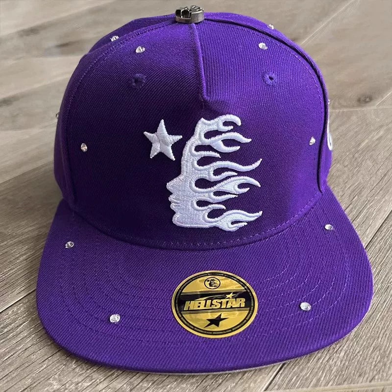 Hellstar Studios fitted hat embroidered logo men's and women's casual sports baseball hat (3)