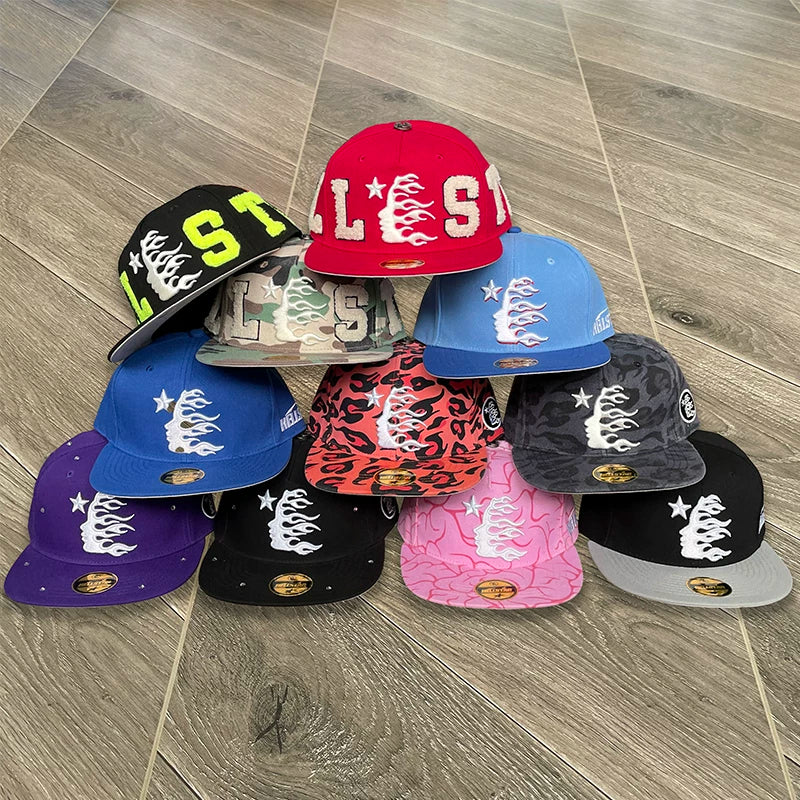 Hellstar Studios fitted hat embroidered logo men's and women's casual sports baseball hat (1)