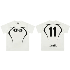 High weight HELLSTAR Hellstar American style trendy short sleeved graffiti vintage niche men's and women's t-shirts (17)