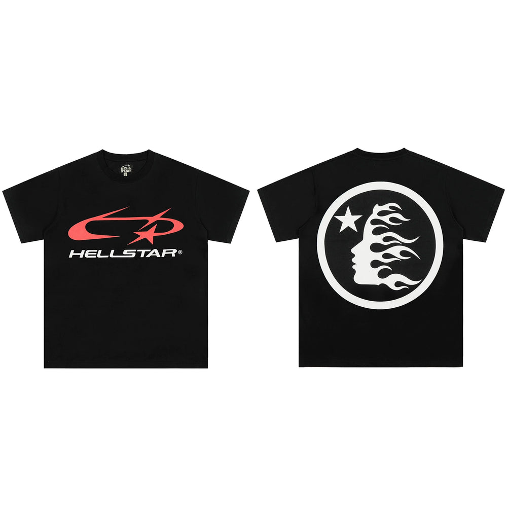 High weight HELLSTAR Hellstar American style trendy short sleeved graffiti vintage niche men's and women's t-shirts (15)