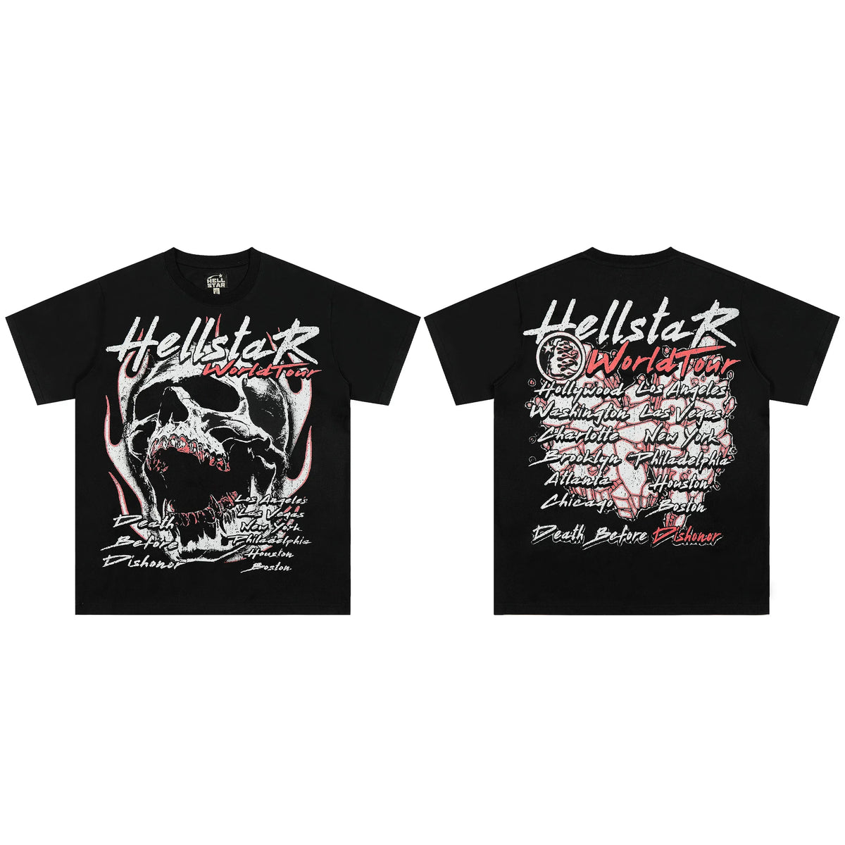 High weight HELLSTAR Hellstar American style trendy short sleeved graffiti vintage niche men's and women's t-shirts (19)