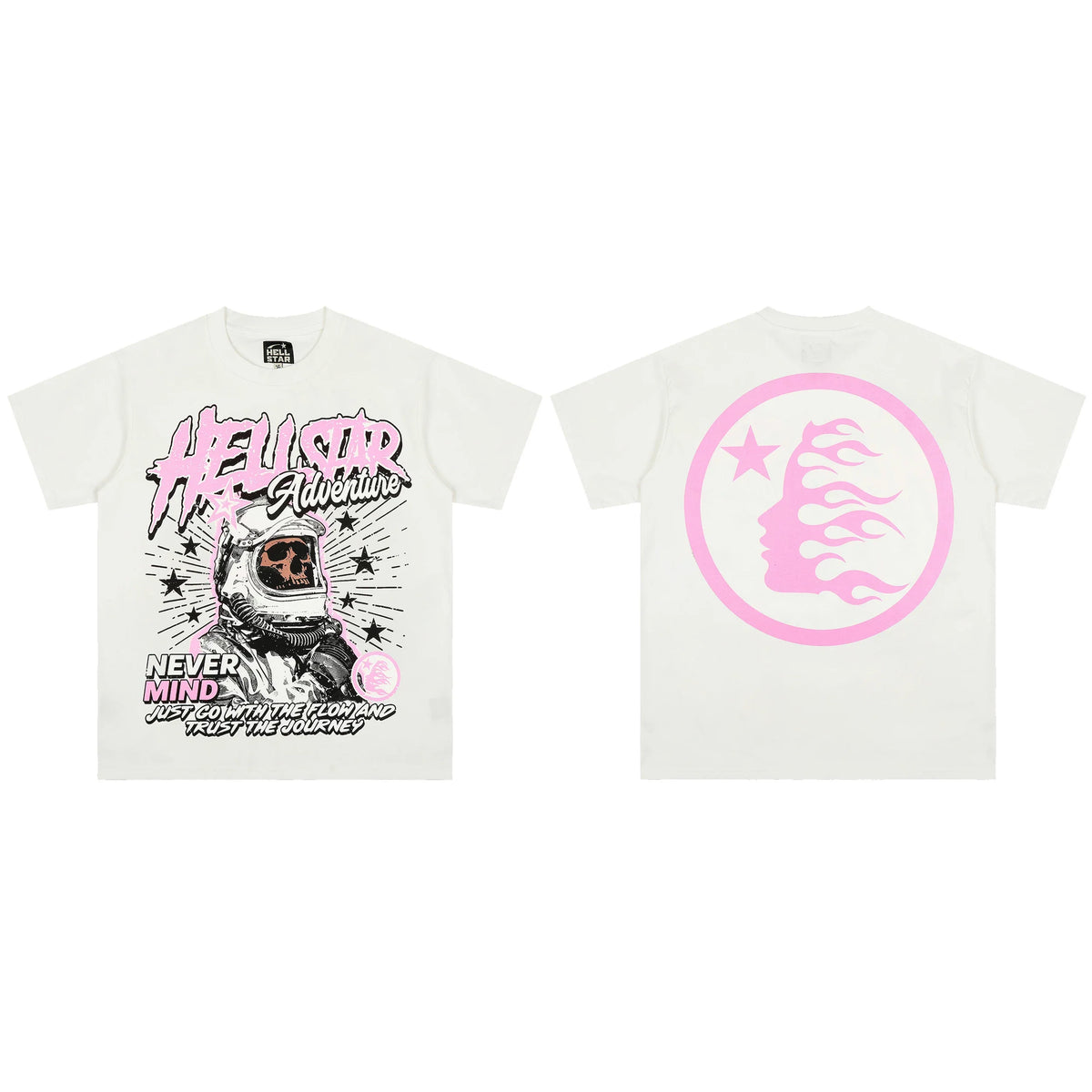 European and American style heavyweight HELLSTAR Hell Star short sleeved men's trendy brand digital graffiti Vintage women's loose T-shirt (2)