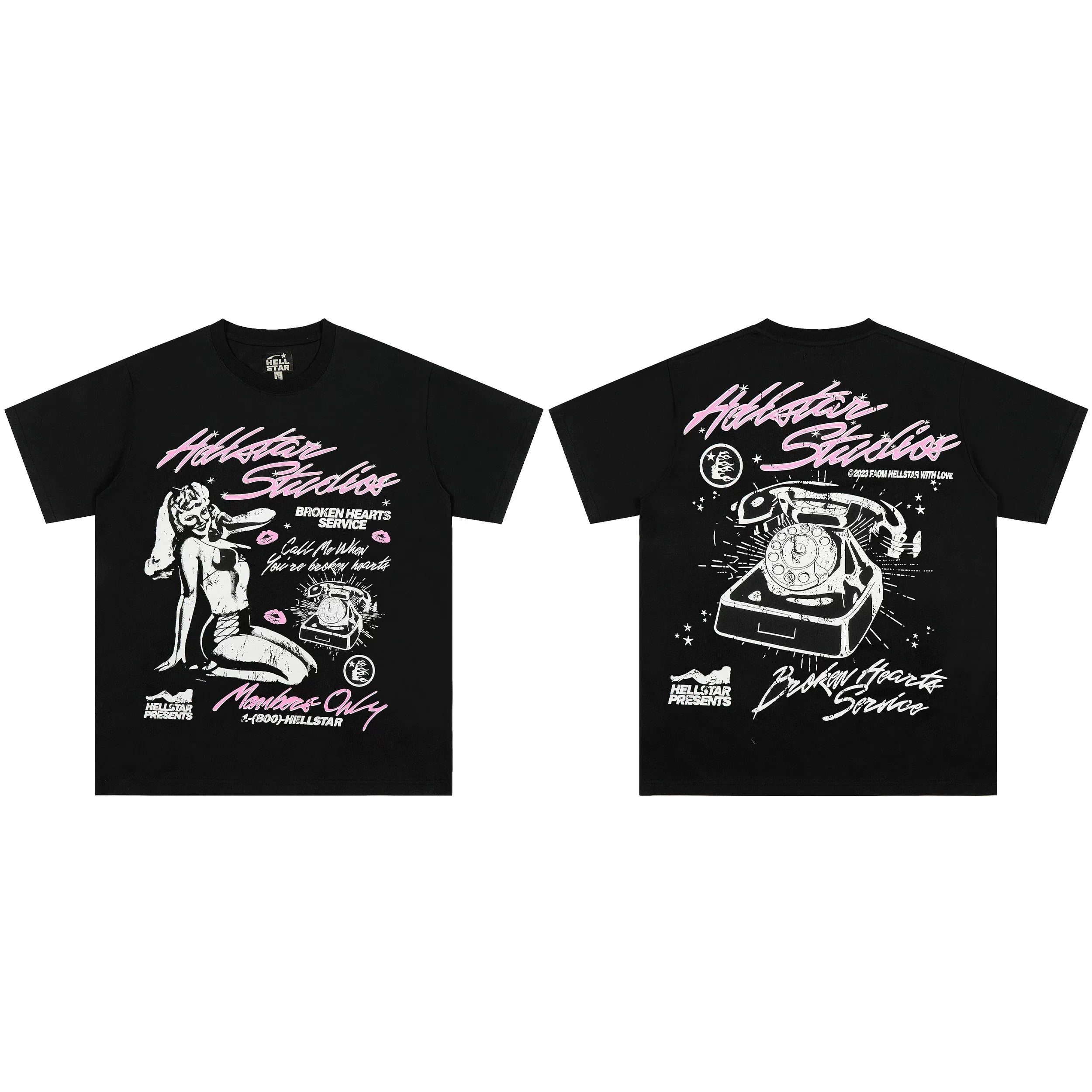 High weight HELLSTAR Hellstar American style trendy short sleeved graffiti vintage niche men's and women's t-shirts (6)