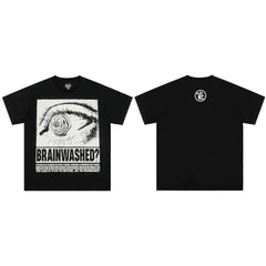 European and American style heavyweight HELLSTAR Hell Star short sleeved men's trendy brand digital graffiti Vintage women's loose T-shirt (14)