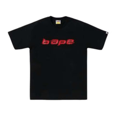 BAPE Silicon Logo Tee Black Red